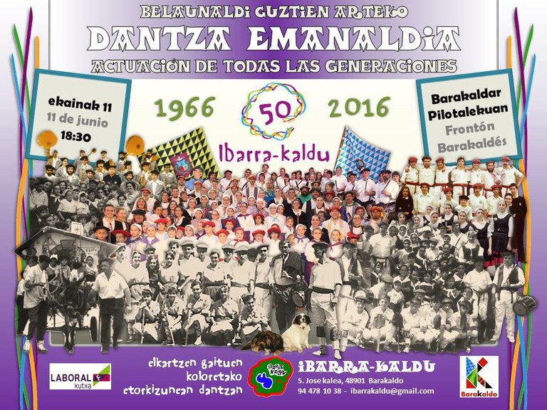 Ibarra-kalduren 50. urteurrena: Ekitaldi nagusia