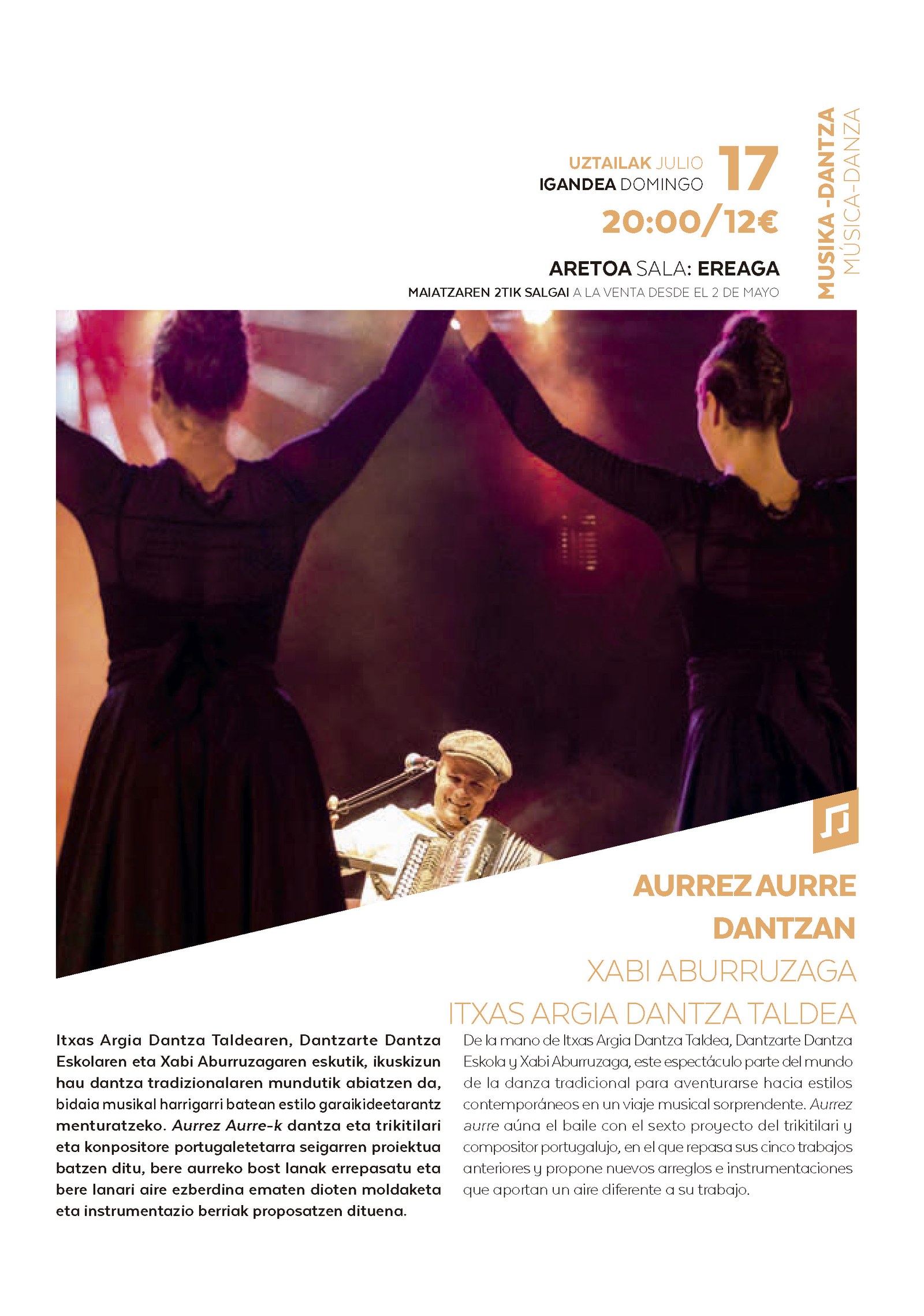 Itxas Argia: Aurrez aurre dantzan