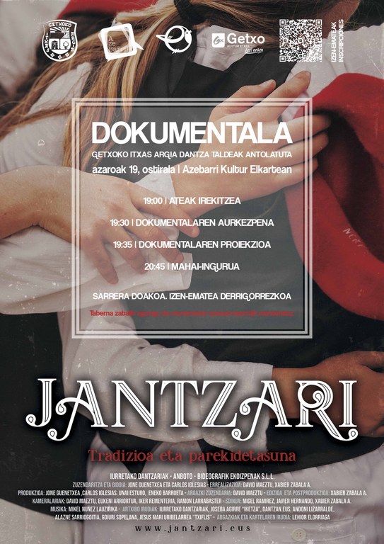 JANTZARI Dokumentala Getxora ekarriko du Itxas Argia Dantza Taldeak