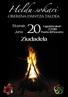 Oberenak emanaldi berezia plazaratuko du Ziudadelan, larunbat iluntzean Oberenak emanaldi berezia plazaratuko du Ziudadelan, larunbat iluntzean