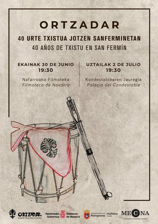 40 urte txistua jotzen sanferminetan