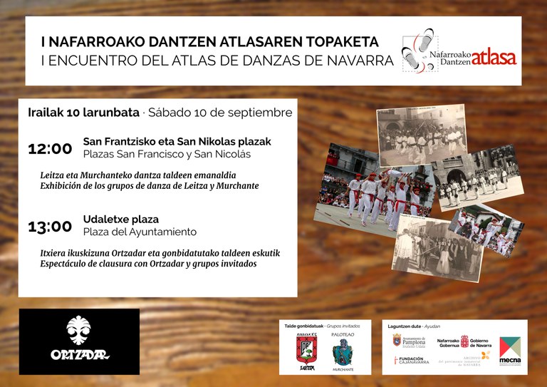 Ortzadarrek bere 'I Nafarroako Dantzen Atlasaren Topaketa' ospatuko du Iruñean