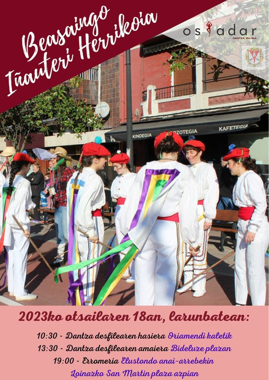 2023ko Beasaingo Inauteri herrikoiak Inaute larunbatean (otsailak 18) 2023ko Beasaingo Inauteri herrikoiak Inaute larunbatean (otsailak 18)