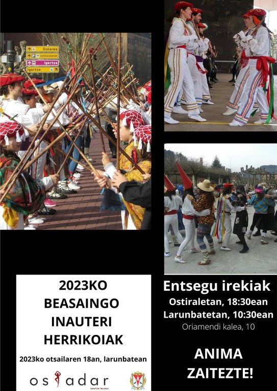 Badatoz 2023ko Beasaingo Inauteri herrikoiak!