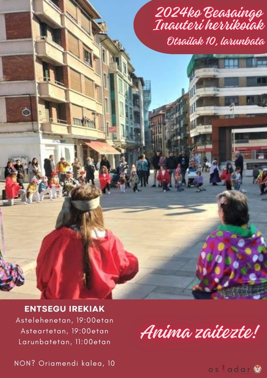 Badatoz 2024ko Beasaingo Inauteri herrikoiak!