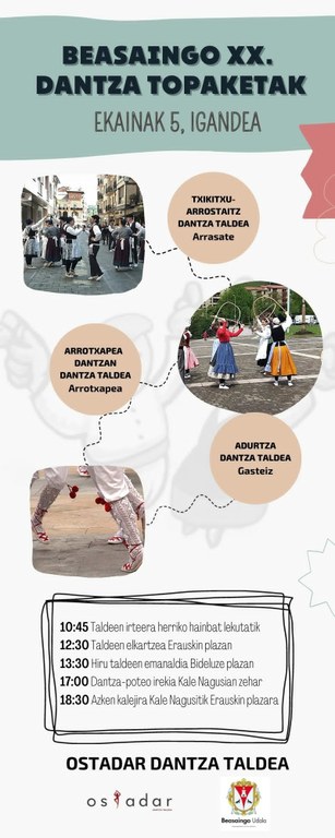 Beasaingo Dantza Topaketen XX. Eguna igandean (ekainak 5)