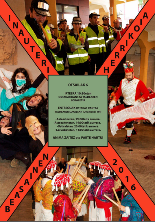 Beasaingo Ihauterietako dantza-desfile herrikoia Ostadar Dantza Taldearen eskutik
