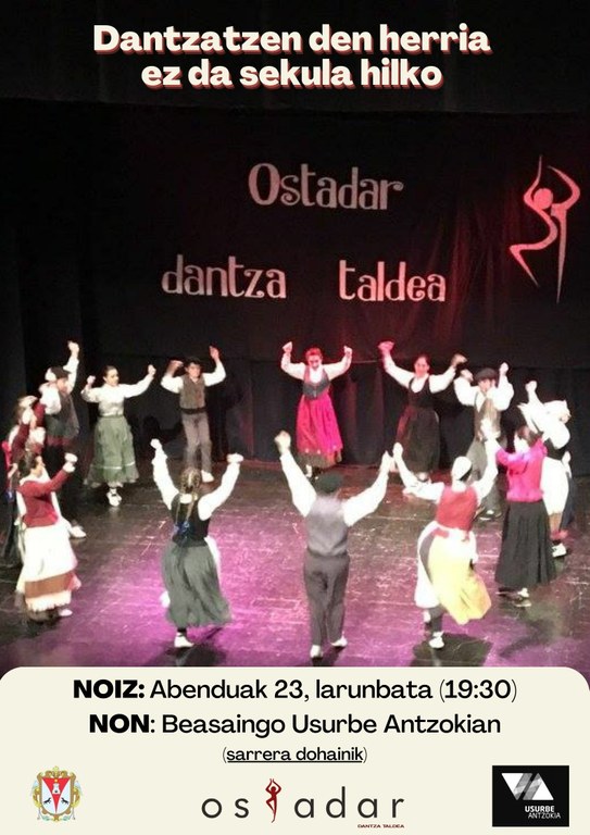 "Dantzatzen duen herria ez da sekula hilko" - Urteroko hitzordua datorren abenduaren 23an, Beasainen