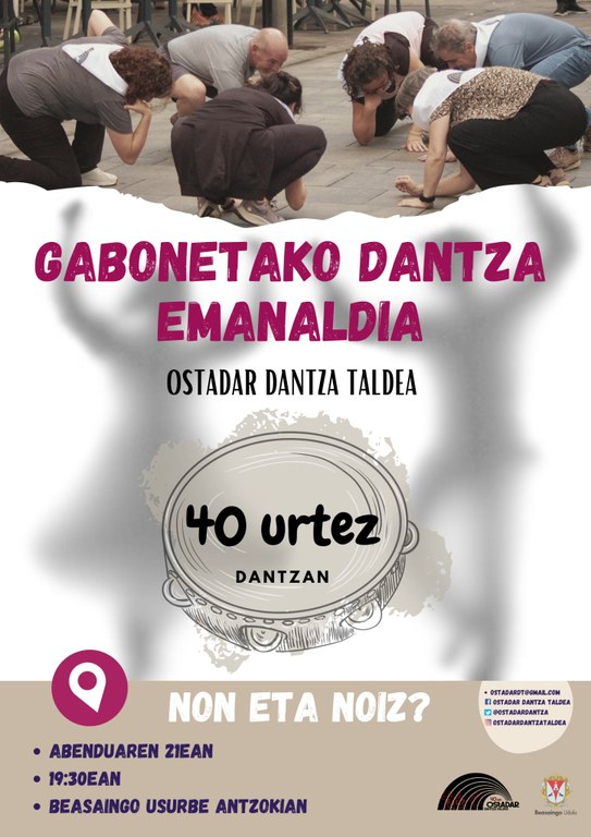 Ostadar bat dantzatuz, herriak sortua herriari eskainiz,  jarrai zagun dantzan Ostadar bat dantzatuz, herriak sortua herriari eskainiz,  jarrai zagun dantzan