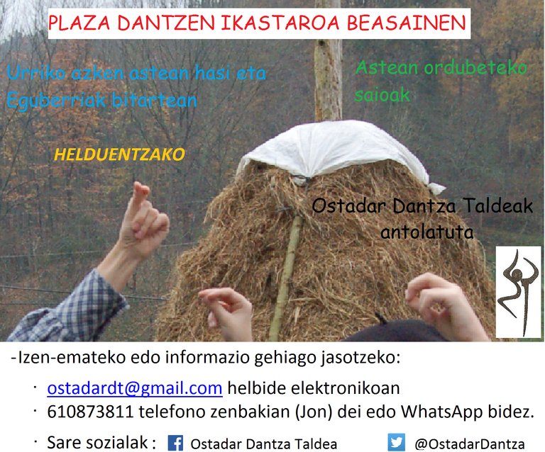 Plaza dantzen ikastaroa Ostadar Dantza Taldearen eskutik