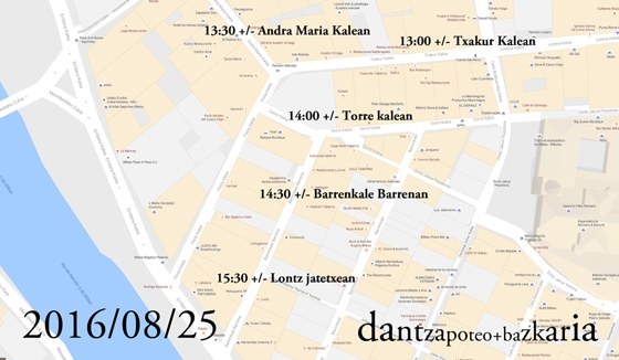 AIKO Taldea: Bilboko Aste Nagusiko dantzapoteo eta bazkaria 2016