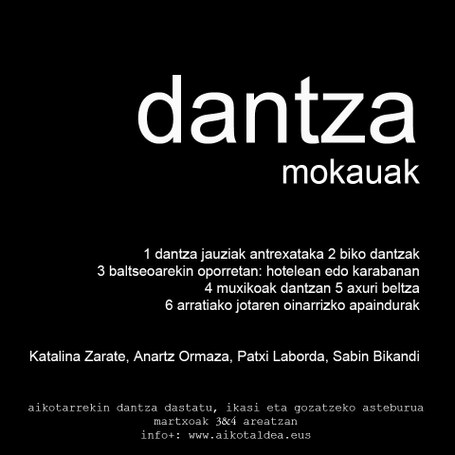 Aiko Taldea: Dantza mokauak (ikastaroa)
