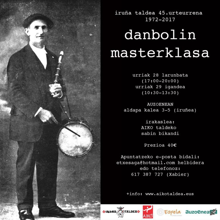 Danbolin Masterklasa Auzoenean (Iruñea) urriak 28-29 AIKOrekin