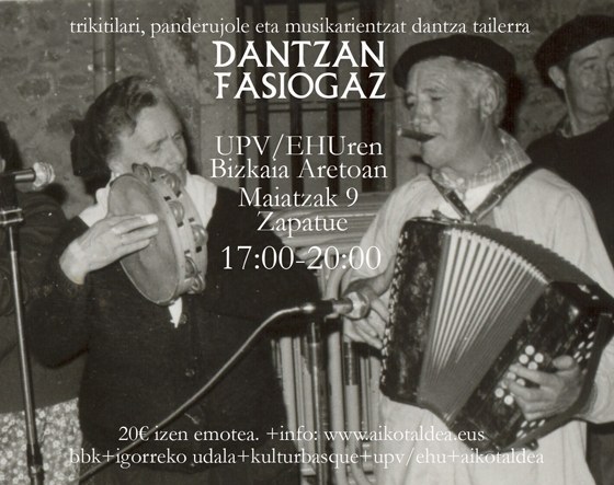 Dantzan Fasiogaz: Trikitilari, panderojole eta musikarientzat dantza-tailerra 