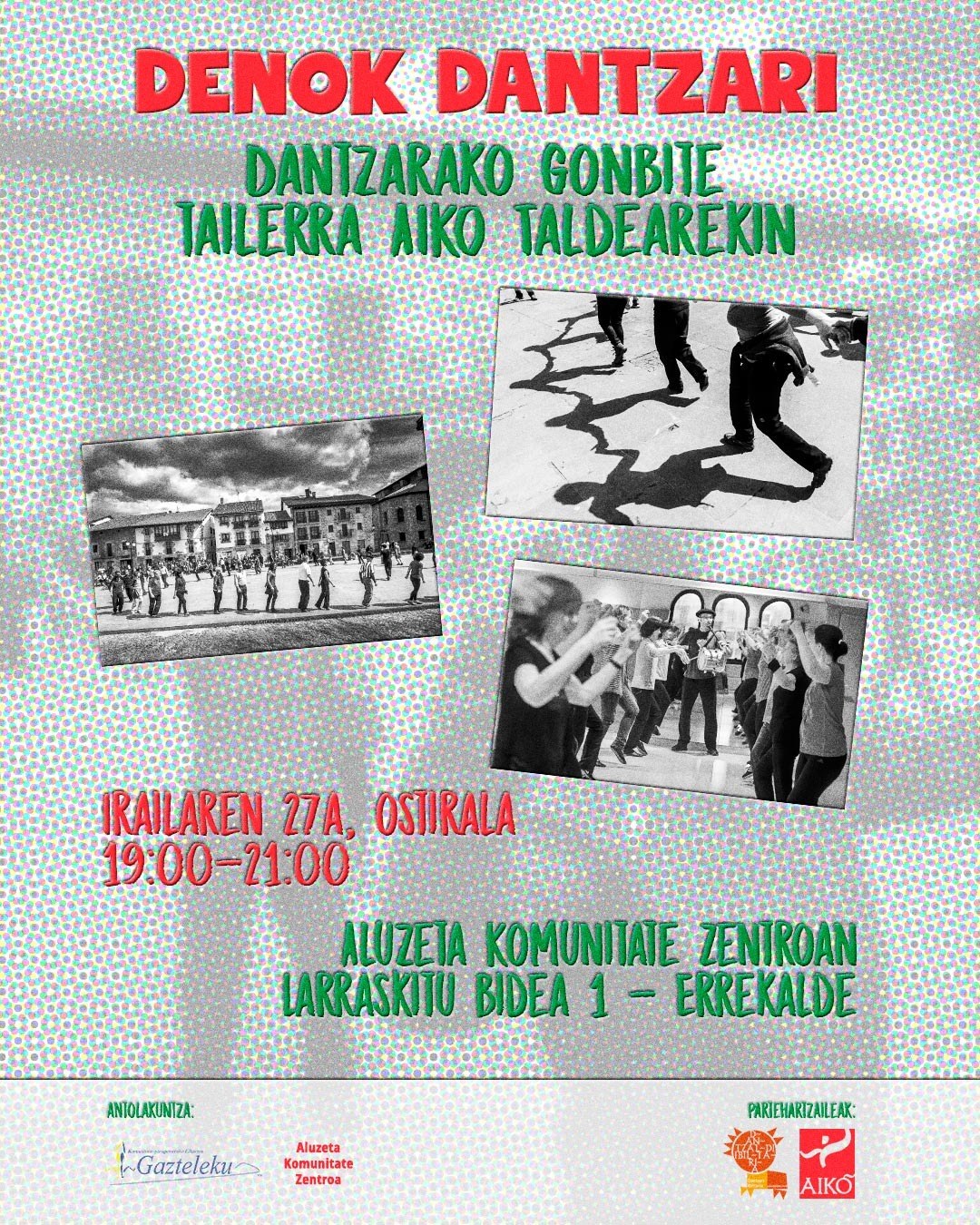 Dantzarako gonbite tailerra Aiko Taldearekin