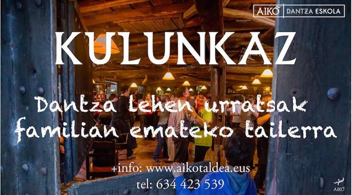 Kulunkaz. Dantza lehen urratsak familian emateko tailerra Errenterian