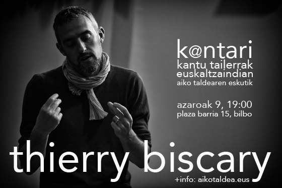 Thierry Biscary K@ntari Euskaltzaindian