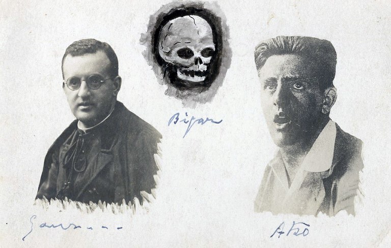 Ramon Laborda Oteizak bidalitako postal makabroa Ramon Laborda Oteizak bidalitako postal makabroa