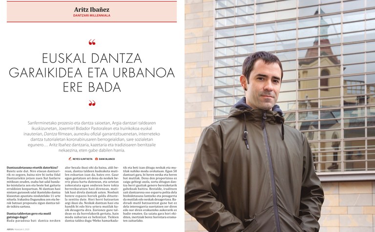 "Euskal dantza garaikidea eta urbanoa ere bada"