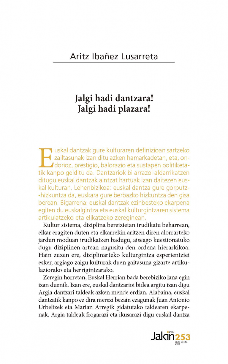 Jakin 253 portada