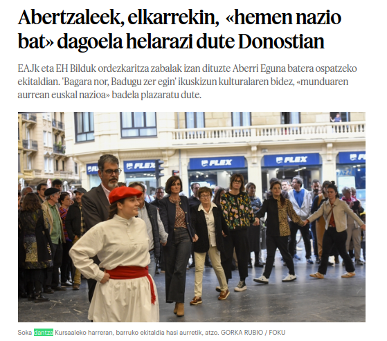 Aberri Eguneko soka-dantza Berrian 2025