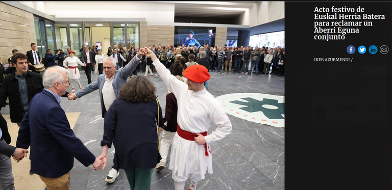 Aberri Eguneko soka-dantza Deian 2025