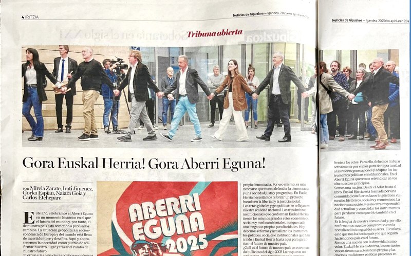 Aberri Eguneko soka-dantza Noticias de Gipuzkoan 2025
