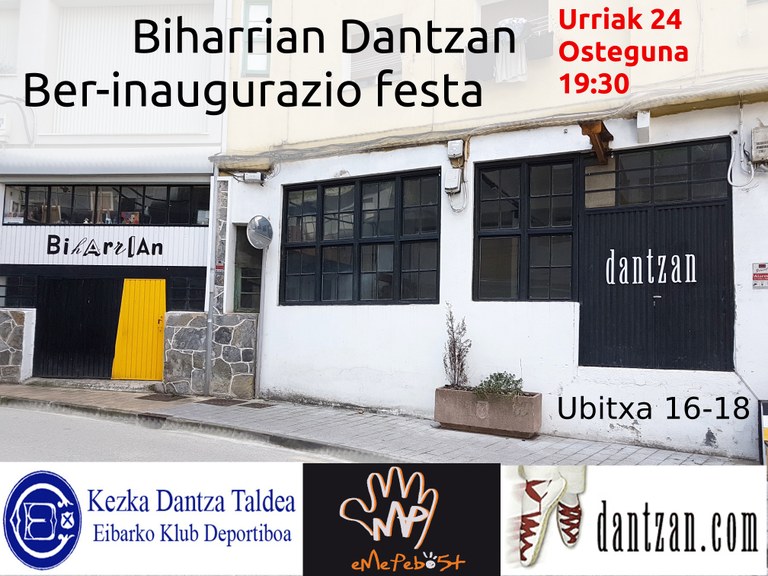 Biharrian Dantzan ber-inaugurazio festa
