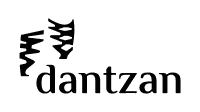 Dantzan logo garbia hondo zuri irudi beltz