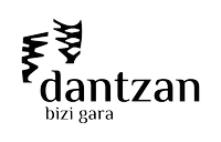 Dantzan logoa 2022 hondo zuria irudi beltza