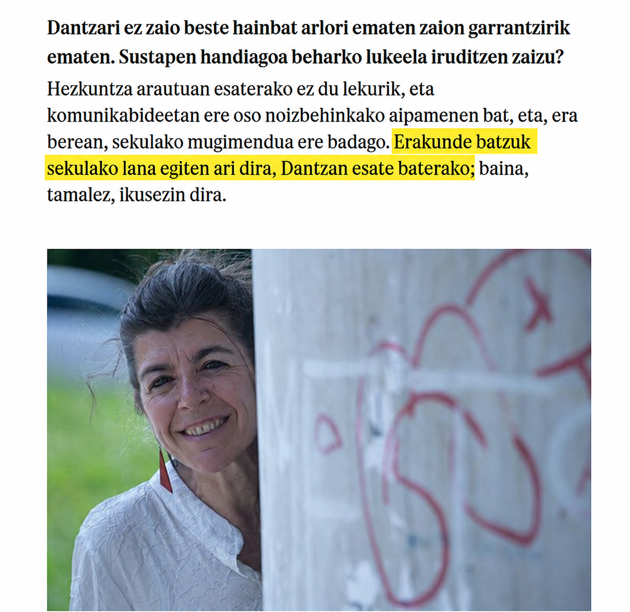Dantzan.eus-en emariaren oihartzuna