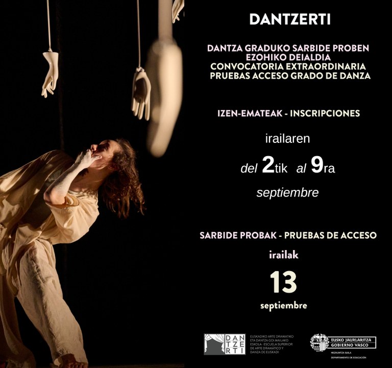 Dantzertiko sarbide probetarako izen-ematea zabalik da Dantzertiko sarbide probetarako izen-ematea zabalik da