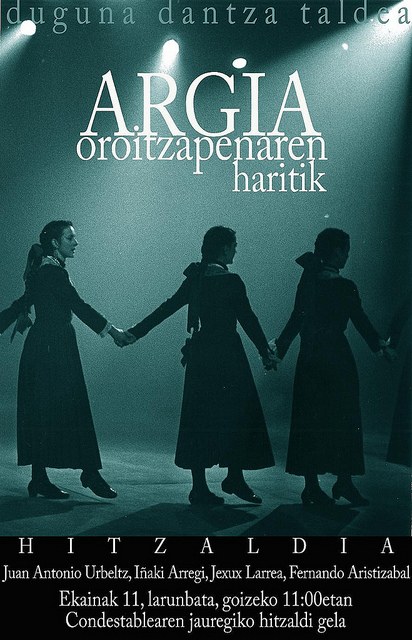 Argia dantza taldearen ibilbidearen azalpena, Iruñean