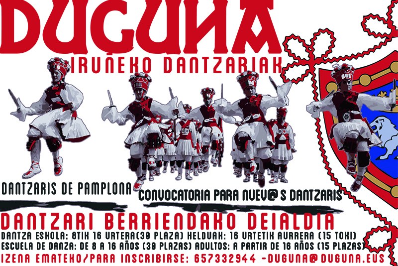 Duguna - Iruñeko dantzariak: dantzari berriendako deialdia