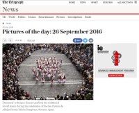Iruñeko dantzariak "The Daily Telegraph"-en Iruñeko dantzariak "The Daily Telegraph"-en