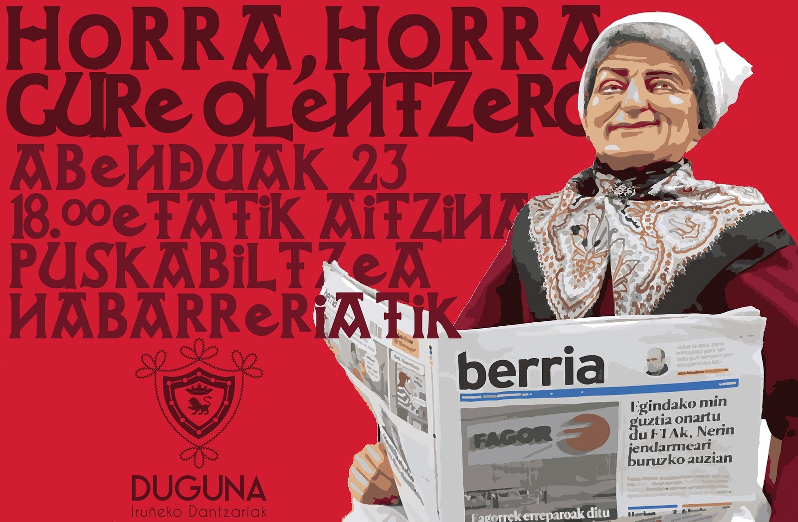 Puska biltzea Olentzerorekin, larunbatean