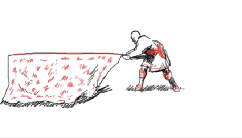 San Fermin Aldapakoaren ezpata-dantza, animatuta