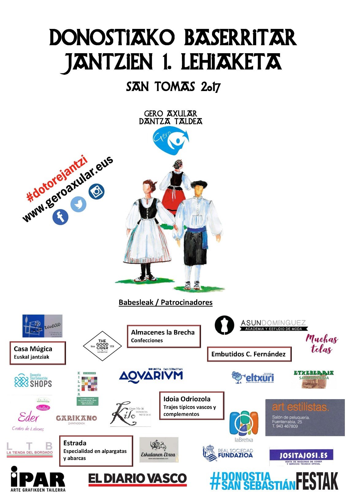 San Tomas eguneko baserritar-jantzien I. lehiaketa