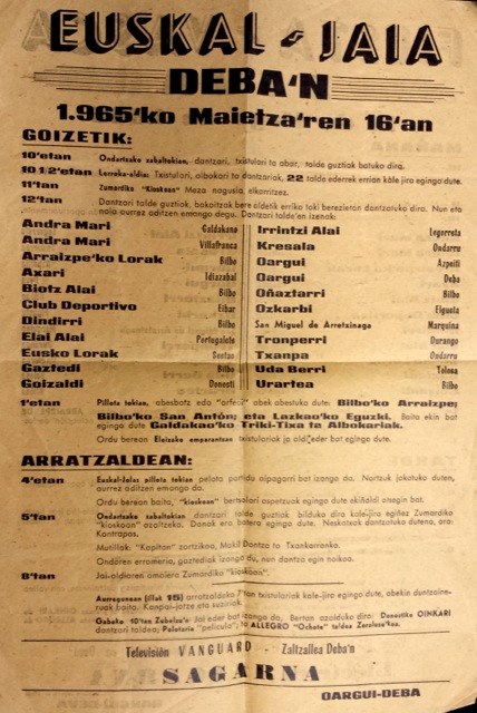 Udazkeneko martxan, Aiastiatik Debara Udazkeneko martxan, Aiastiatik Debara