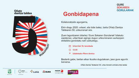 Oñatz dantza taldearen 50. urteurreneko hasiera ekitaldia