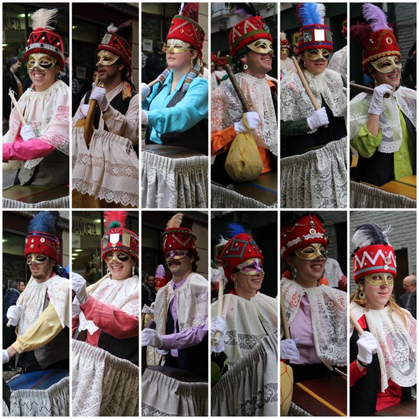 12 zaldikoak dantzatu zituzten dantzariak