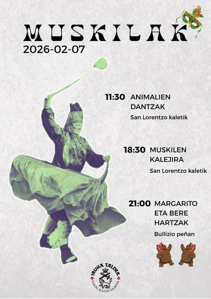 Iruña Taldea. Muskilak kartela 2026