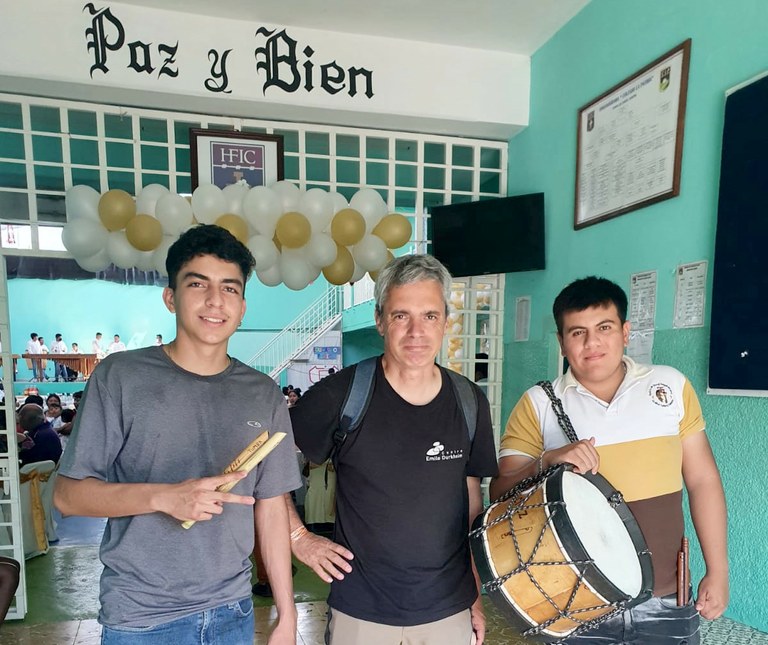 Chiapa de Corzoko xirula-atabalariekin, 2023ko otsaila (arg.: F. Lastère)