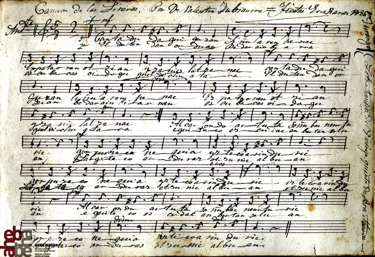 Gorulariak Zubiaurre partitura 1886