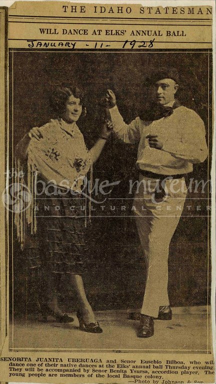Elko, 1928: Juanita Uberuaga eta Eusebio Bilbao