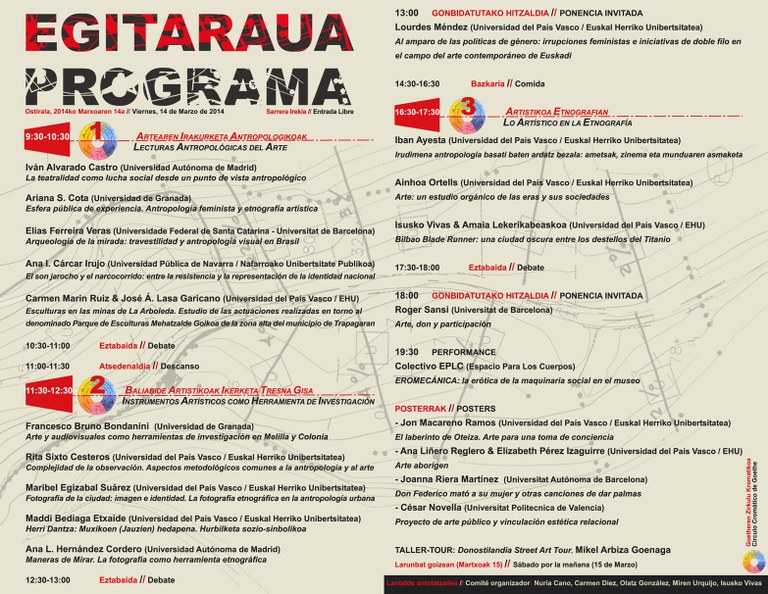 Antropologia(k) eta Artea(k)