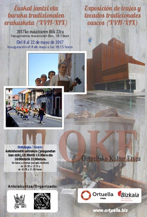 Euskal jantzi eta buruku tradizionalen erakusketa (XVII-XIX) Polunpak taldearen eskutik