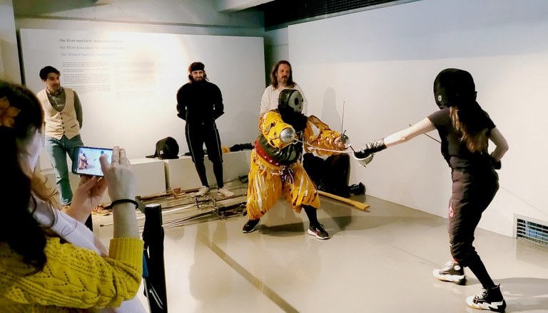 Eskrima erakustaldia Armagintzaren museoan