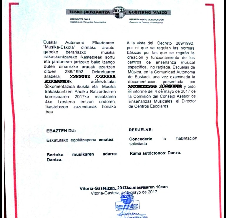 Musika Eskoletako dantza irakasleen gaitzea bertan behera uzteko eskaera