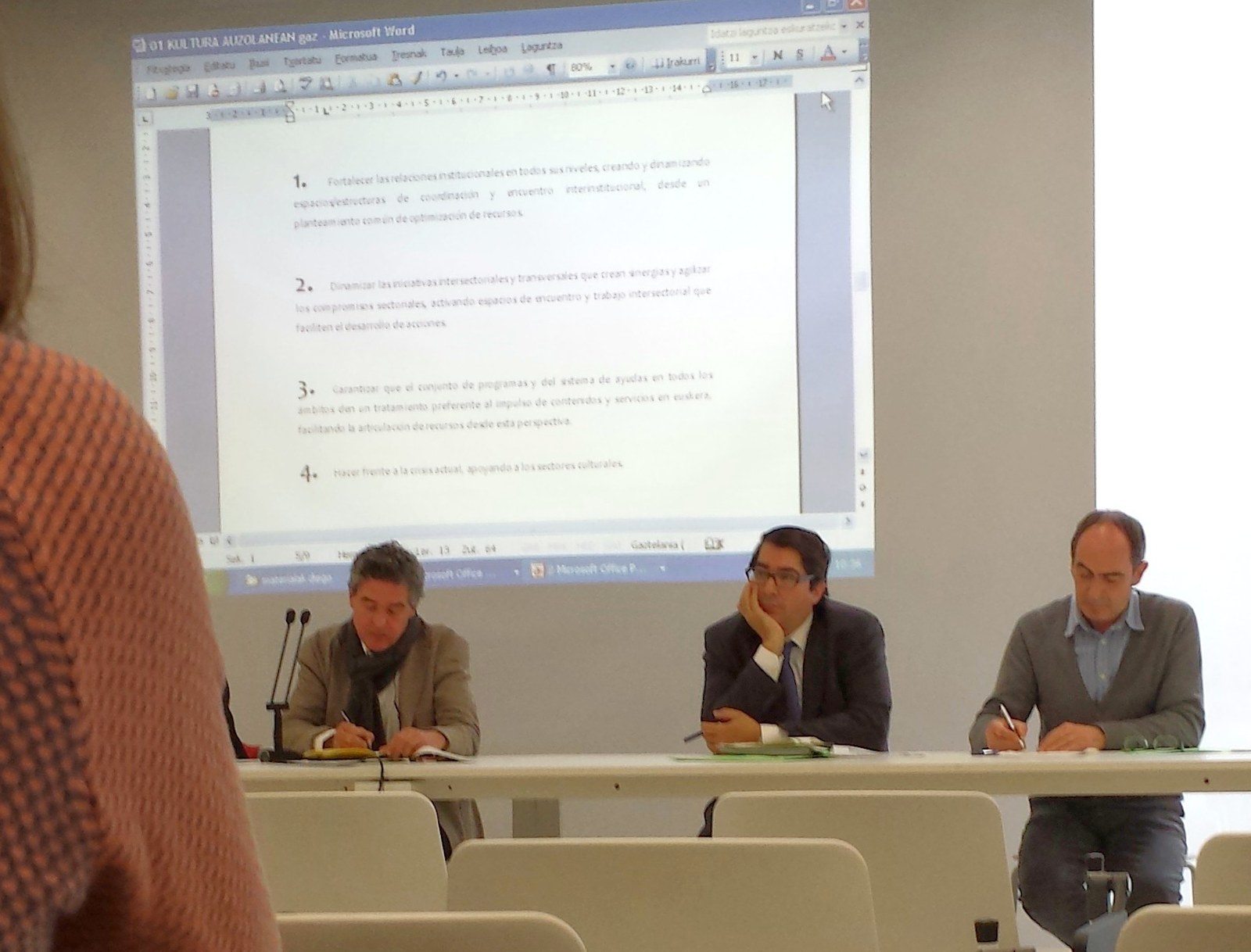 Kultura Auzolanean: Kulturaren Euskal Plana 2014-2015 aurkezpena